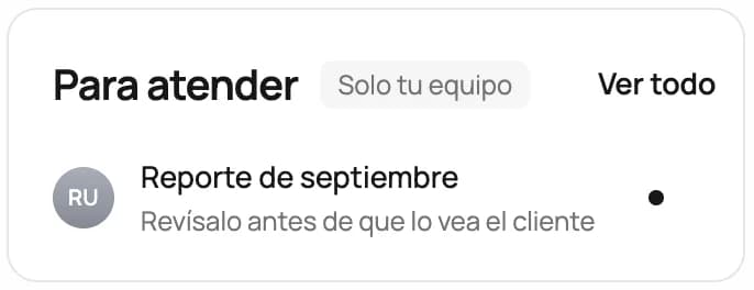 Portal de un cliente en Rubro: lo que tu equipo revisa antes de que lo vea el cliente